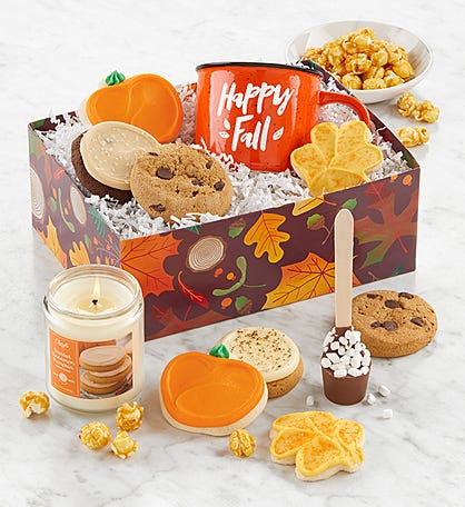 Fall Candle & Mug Gift Box